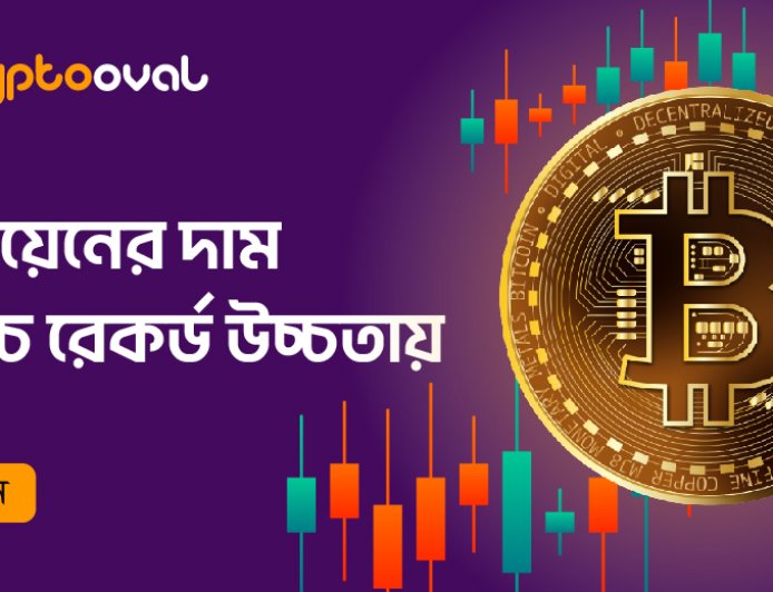 বিটকয়েনের দাম সর্বোচ্চ রেকর্ড উচ্চতায়